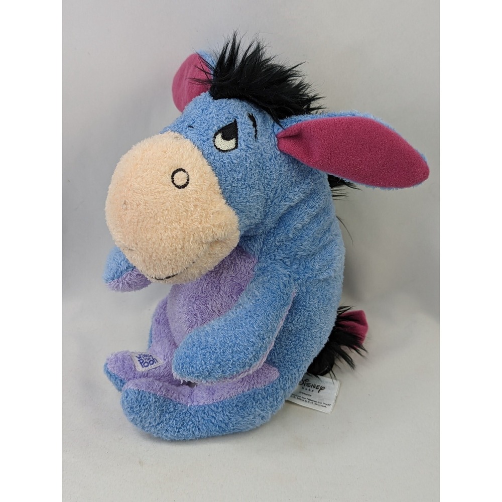 Disney Baby Eeyore Donkey Plush Bell 9 Inch Winnie the Pooh Stuffed Animal Toy